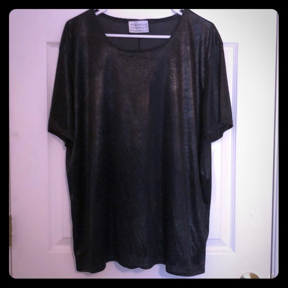 Marchello! Faded Black and Silver Snake Print Tee - Picture 1 of 5